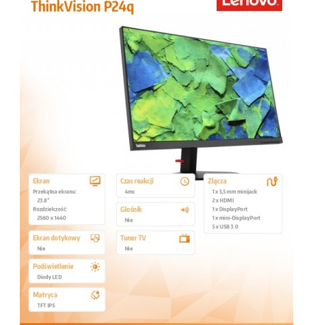 Monitor Lenovo ThinkVision P24q 61A5GAT3EU
