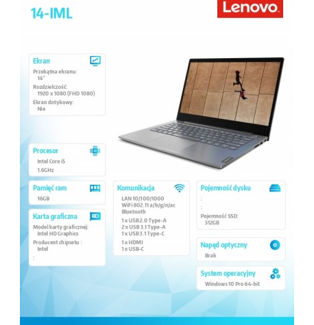 Laptop Lenovo ThinkBook 14 FHD  20RV0001PB