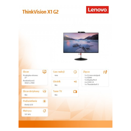Monitor Lenovo ThinkVision X1 G 61C2GAT1EU
