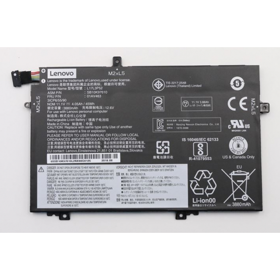 Bateria Lenovo Internal 3-Cell  FRU01AV463