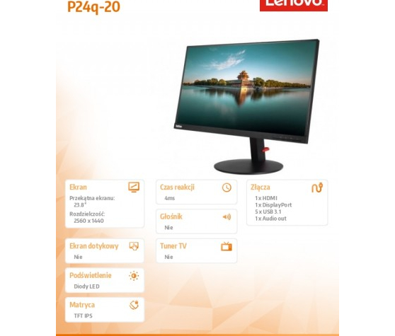 Monitor Lenovo ThinkVision P24q 61F5GAT1EU
