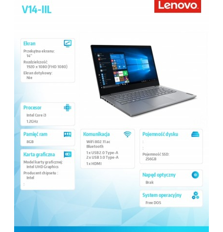 Laptop Lenovo V14-IIL 14 FHD i3 82C401BSPB