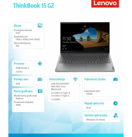 Laptop LENOVO ThinkBook 15 G2 A 20VG006VPB
