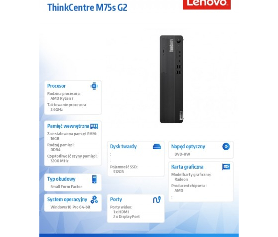 Komputer Lenovo ThinkCentre M75 11JB002GPB