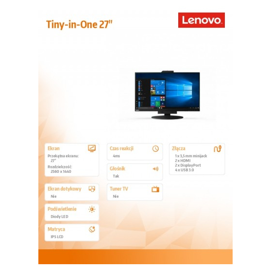 Monitor Lenovo ThinkCentre Tiny 11JHRAT1EU
