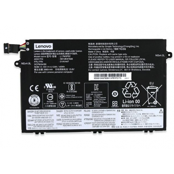 Bateria Lenovo 3-Cell 45Wh 01AV 01AV447