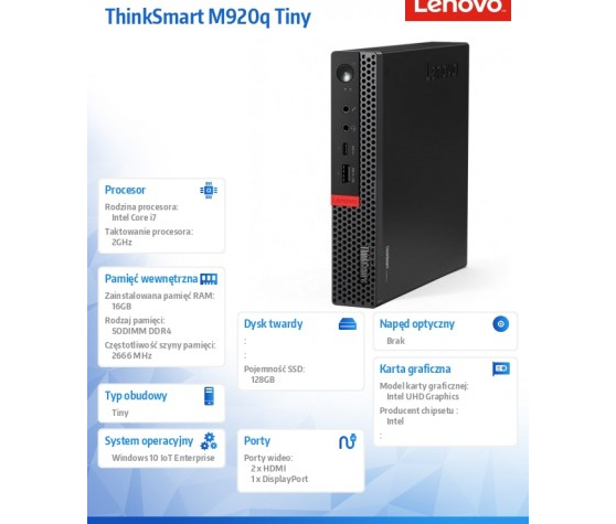 Komputer Lenovo ThinkSmart M920 10T10009EU