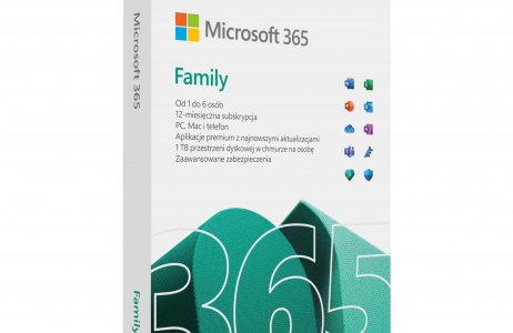 Microsoft 365 Family Subskrypcja 1 rok BOX