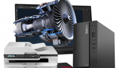 Zestaw komputer LENOVO ThinkCentre Neo 50t G4 Tower i5-12400 16GB 512GB SSD W11P + monitor T27hv-30 + klawiatura + mysz + suchawki + drukarka Brother DCP-B7620DW