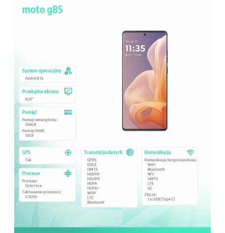 Smartfon Motorola moto g85 5G 1 PB2A0008PL