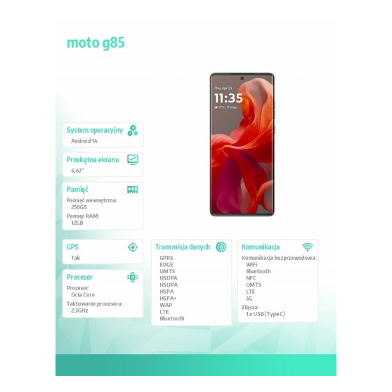 Smartfon Motorola moto g85 5G 1 PB2A0006PL