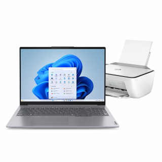 Zestaw Lenovo ThinkBook 16 G7 16 WQXGA Ryzen 5 7535HS 16GB 512GB AMD W11 Edu Arctic Grey 3Y + drukarka HP DeskJet 2820e All-in-One