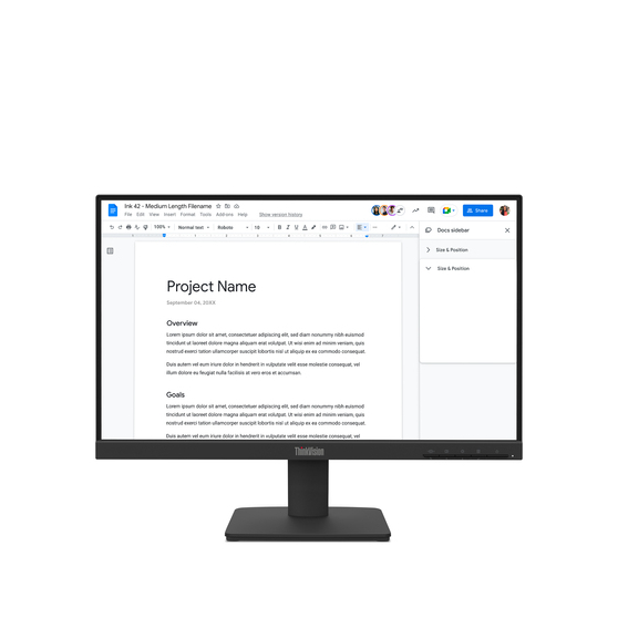 Monitor LENOVO ThinkVision S22- 64CBKAT6EU