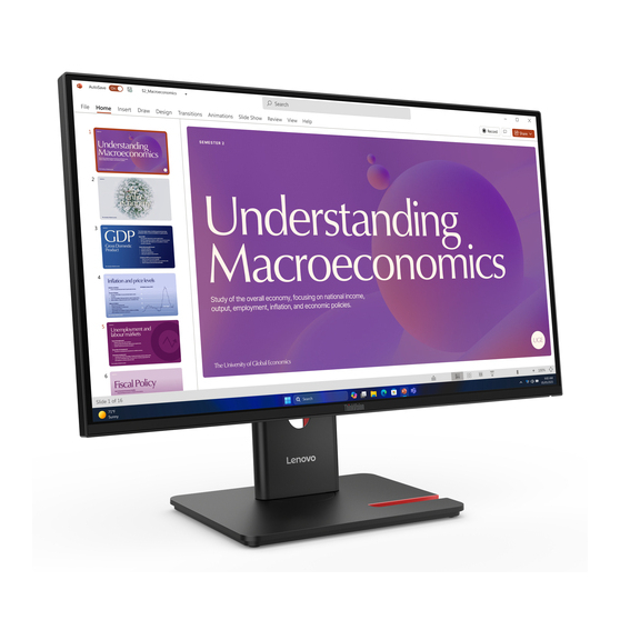 Monitor Lenovo ThinkVision T24D 64B9GAR1UK