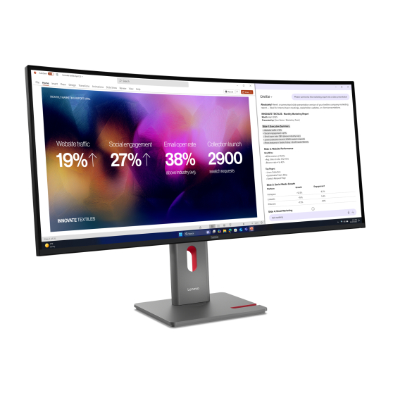 Monitor LENOVO ThinkVision P40W 64B4XAT1EU