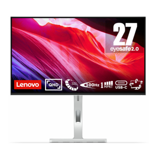 Monitor LENOVO L27h-4A 27 IPS QHD 100Hz 4ms HDMI DP USB-C PD75W HUB USB Speakers Height