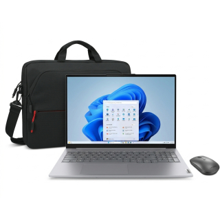 Zestaw laptop Lenovo ThinkBook 16 G8 16 WUXGA Ultra 5-135H 16GB 512GB W11Pro 3Y Arctic Grey + mysz ThinkBook Silent + torba ThinkPad Essential